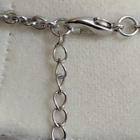 Blue Teardrop Beaded Necklace, Chunky Statement Necklace, Layered Navy Jewllrey - Picture 3 of 8